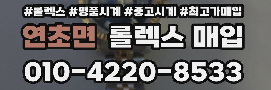 연초면 롤렉스 매입