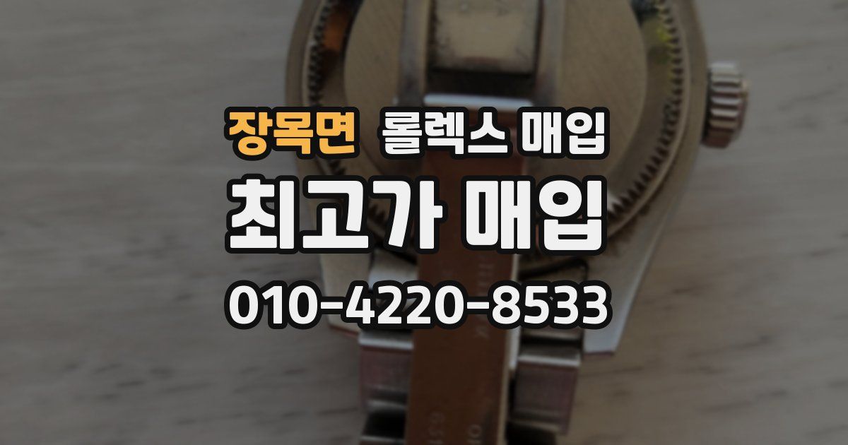 장목면 롤렉스 매입