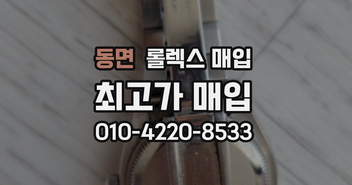 동면 롤렉스 매입