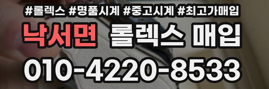 낙서면 롤렉스 매입