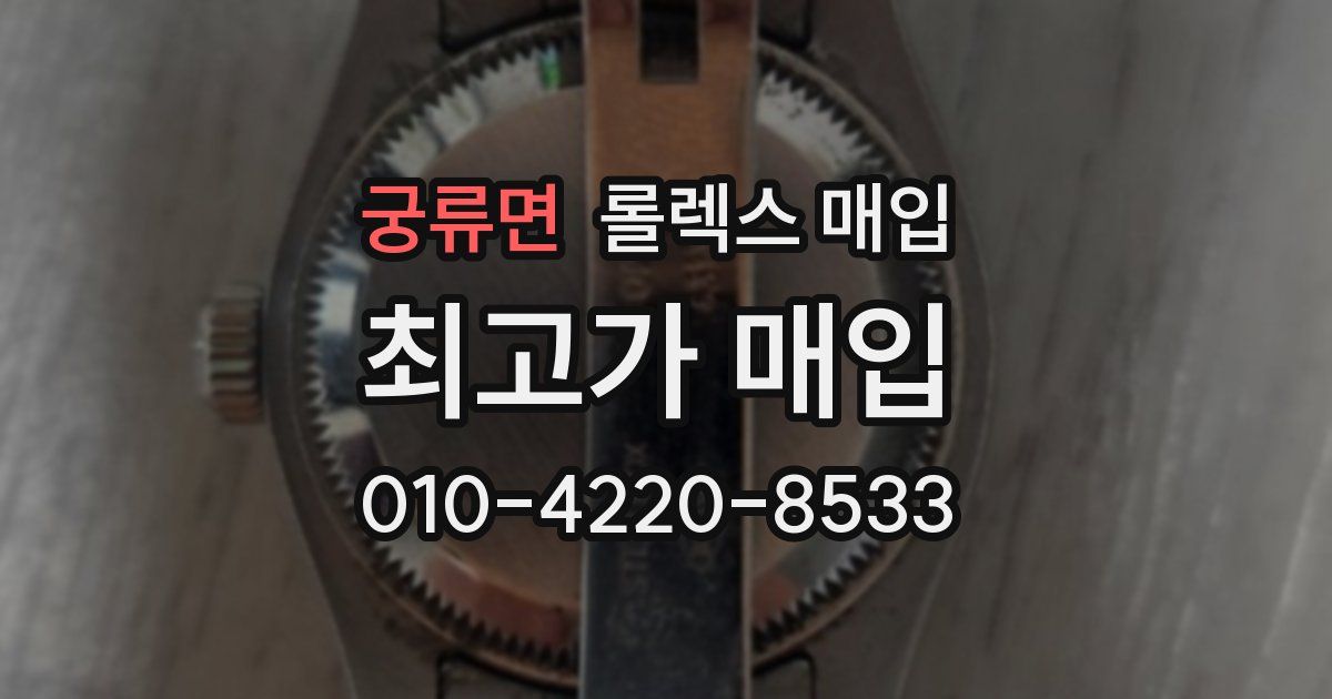 궁류면 롤렉스 매입