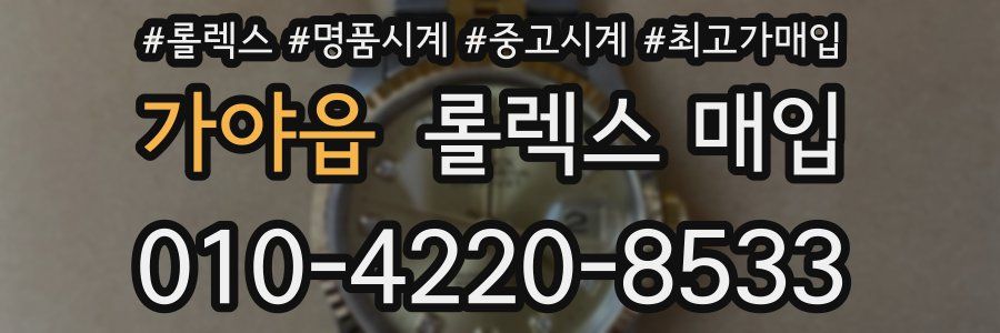 가야읍 롤렉스 매입