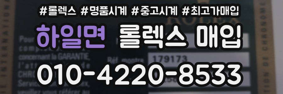 하일면 롤렉스 매입
