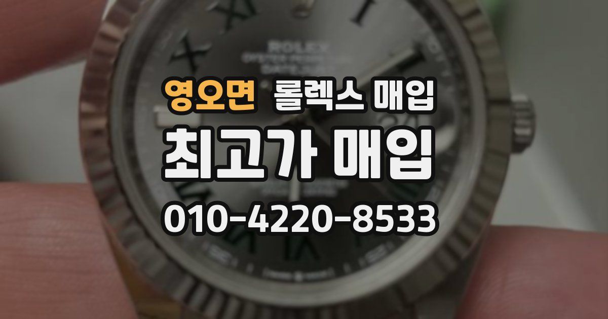 영오면 롤렉스 매입