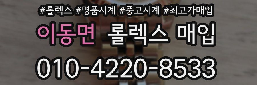 이동면 롤렉스 매입