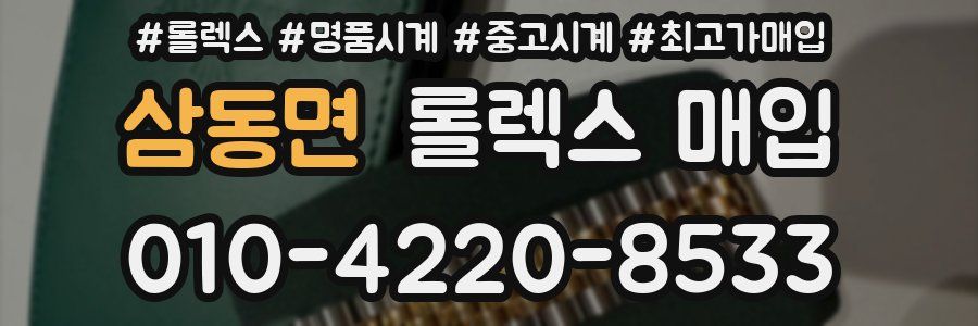 삼동면 롤렉스 매입