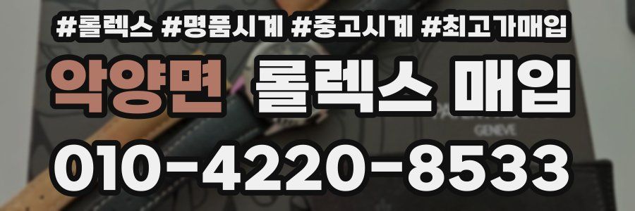 악양면 롤렉스 매입