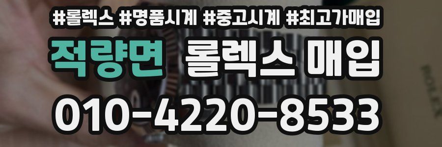 적량면 롤렉스 매입