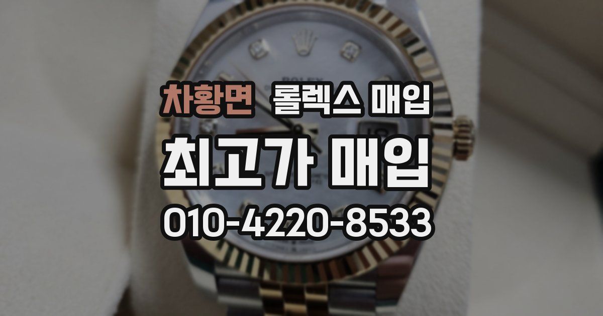 차황면 롤렉스 매입