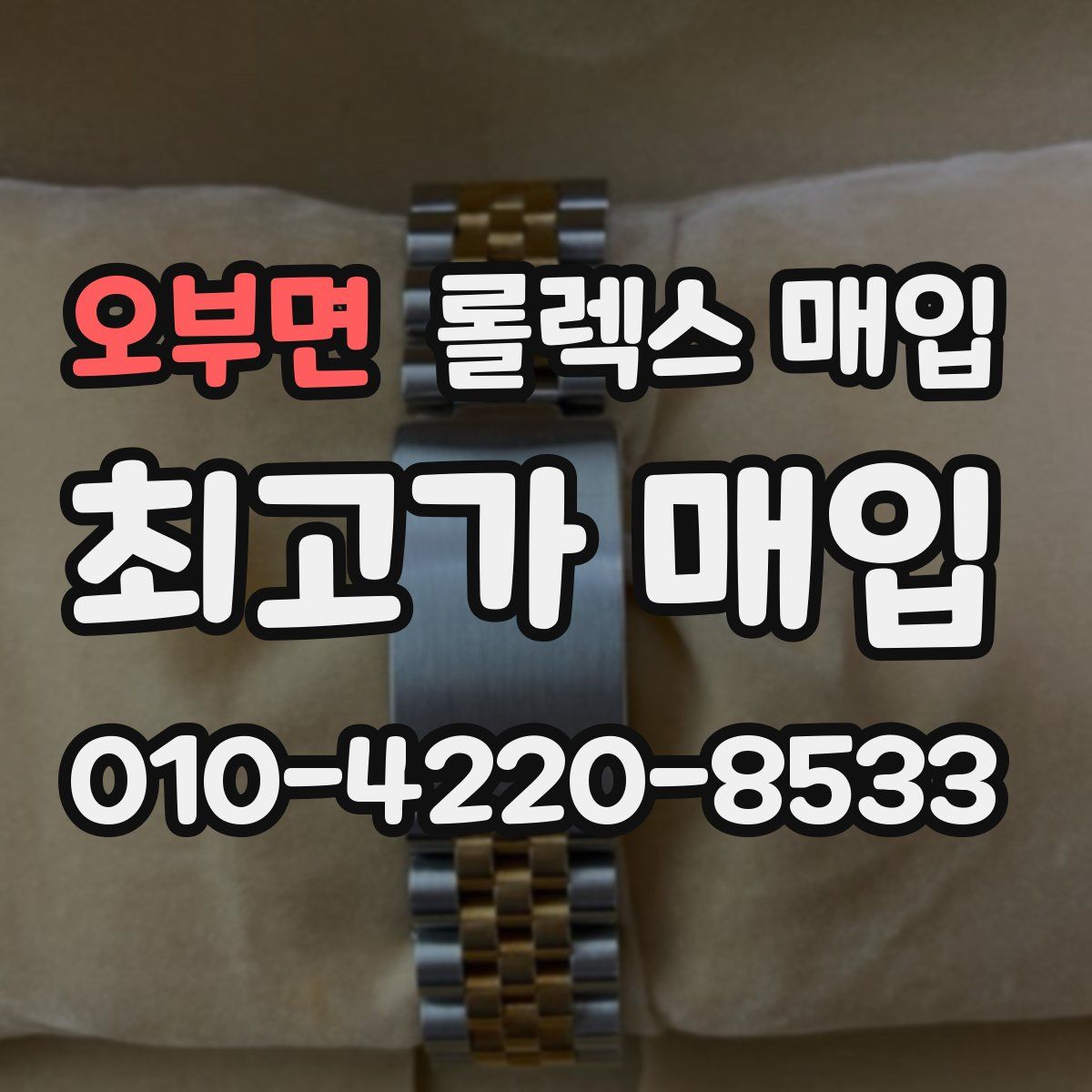 오부면 롤렉스 매입