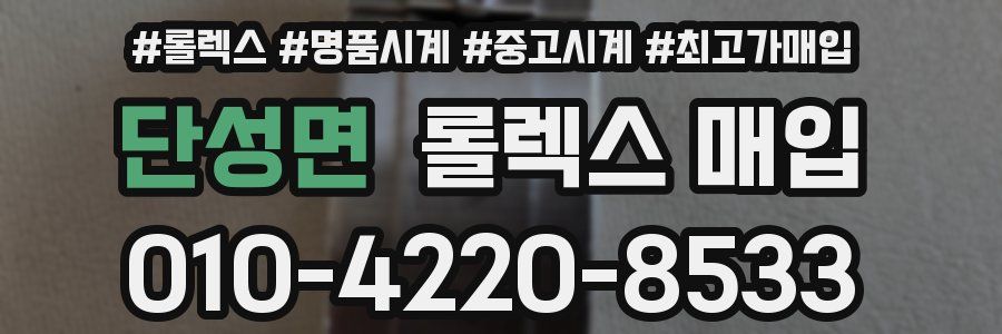 단성면 롤렉스 매입