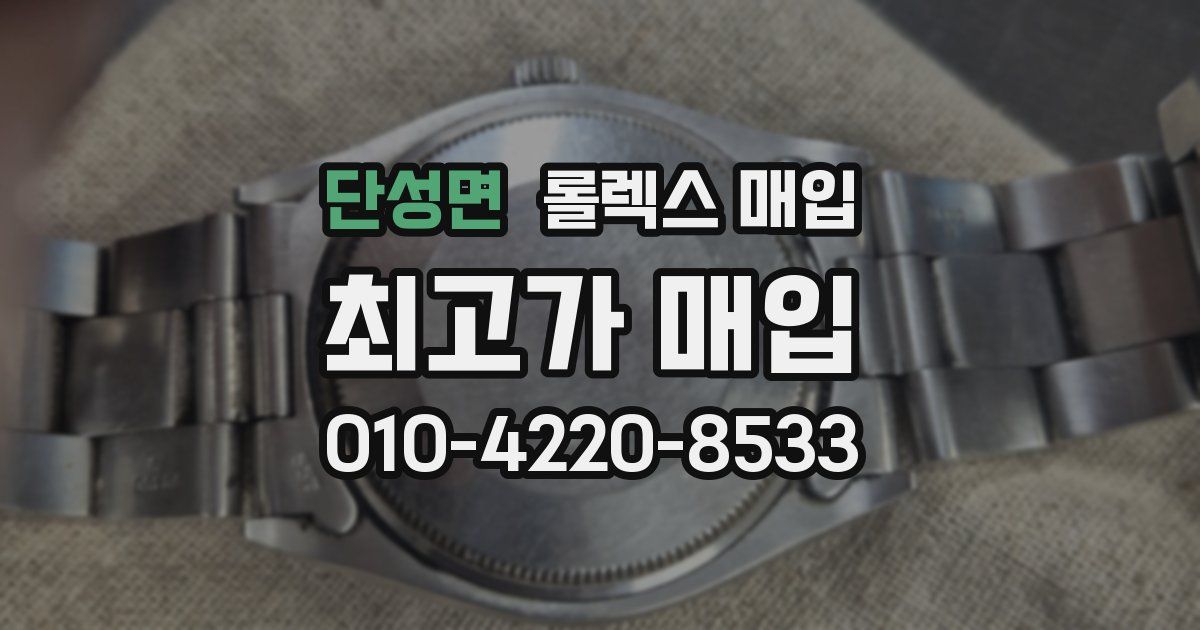 단성면 롤렉스 매입