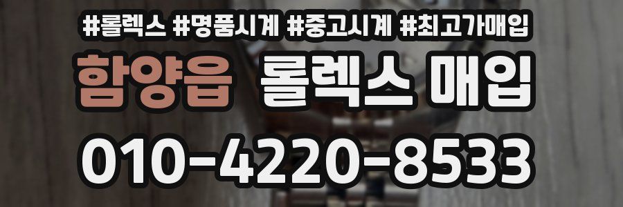 함양읍 롤렉스 매입