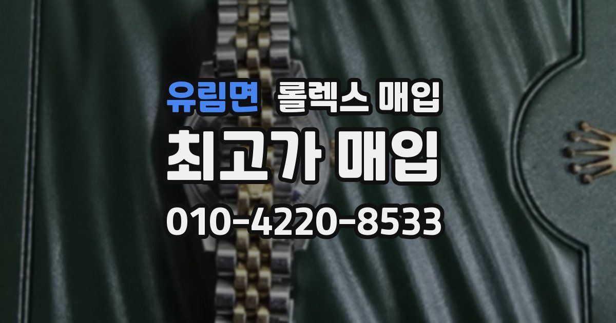 유림면 롤렉스 매입