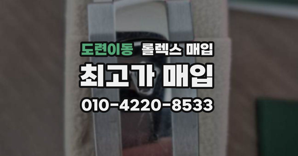 도련이동 롤렉스 매입