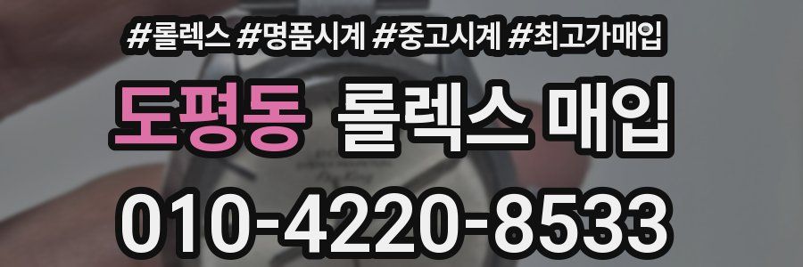 도평동 롤렉스 매입