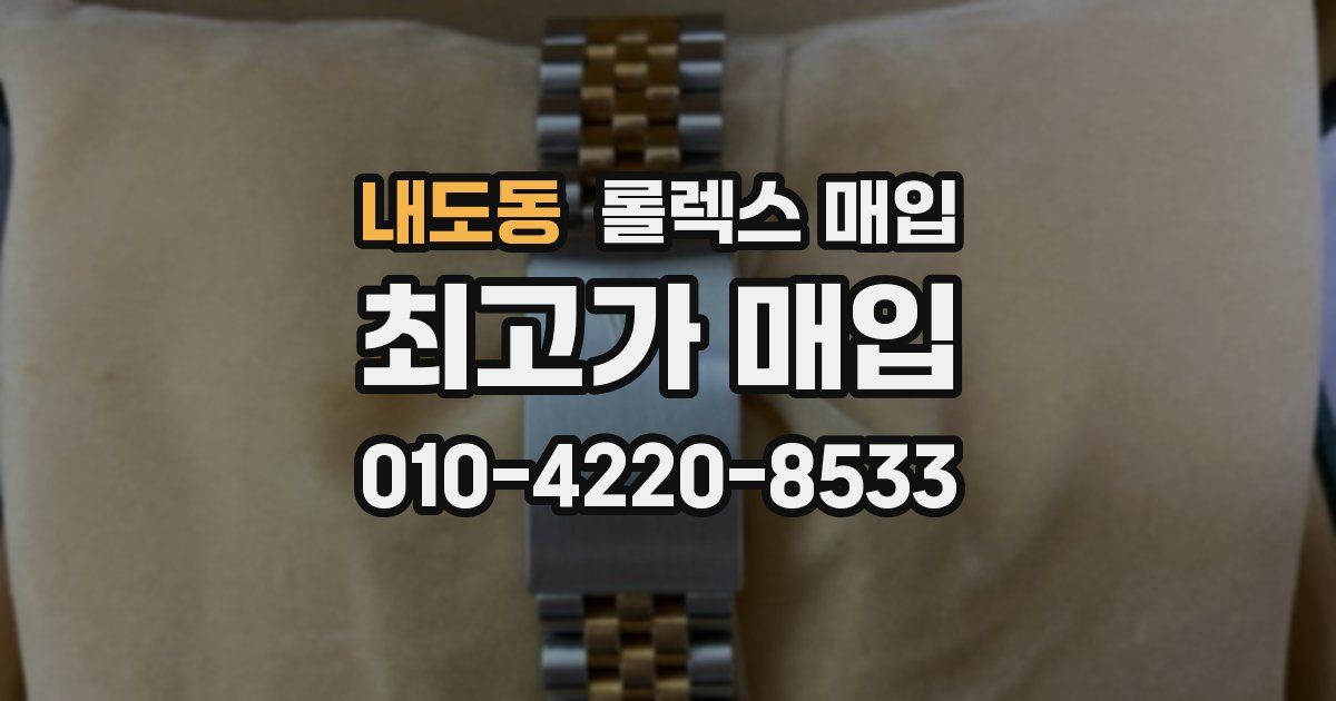 내도동 롤렉스 매입