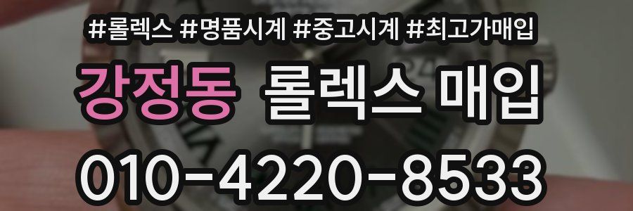 강정동 롤렉스 매입