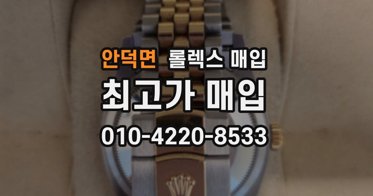 안덕면 롤렉스 매입