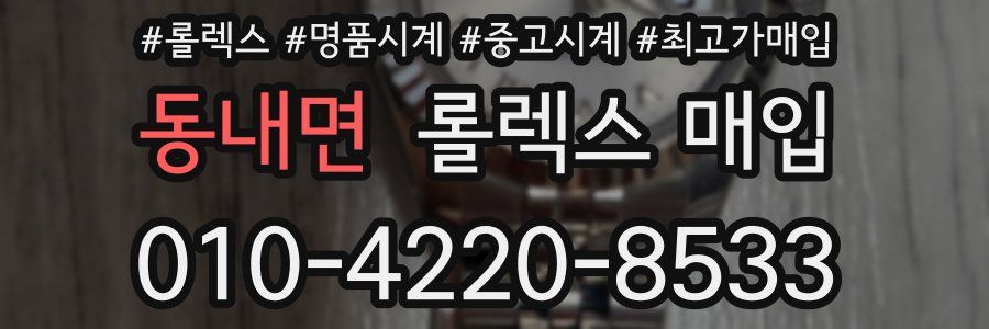 동내면 롤렉스 매입