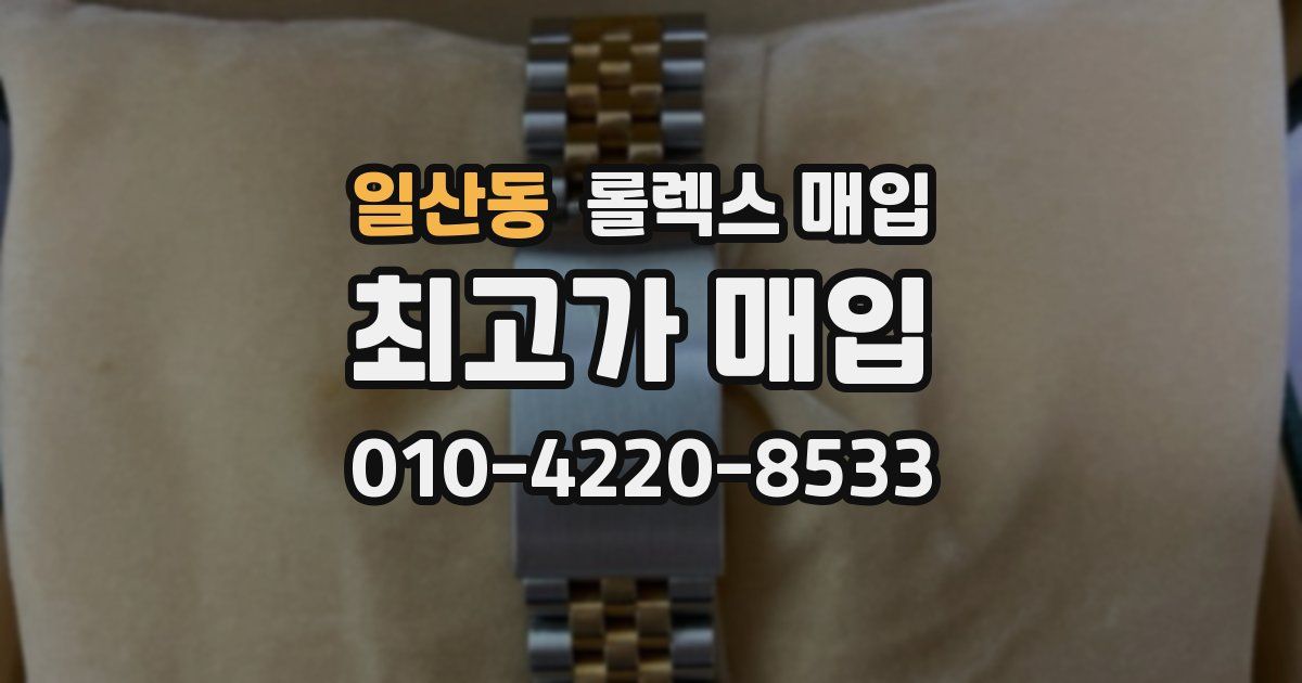 일산동 롤렉스 매입