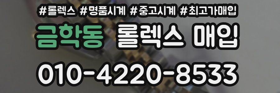 금학동 롤렉스 매입
