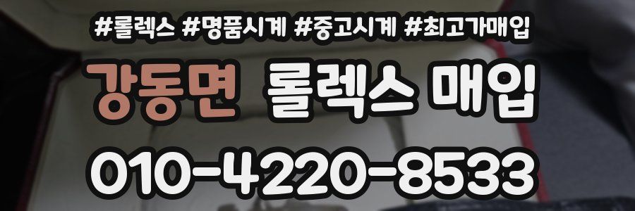 강동면 롤렉스 매입