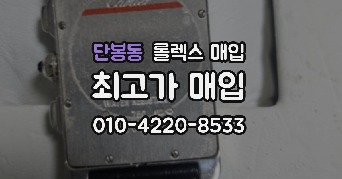 단봉동 롤렉스 매입