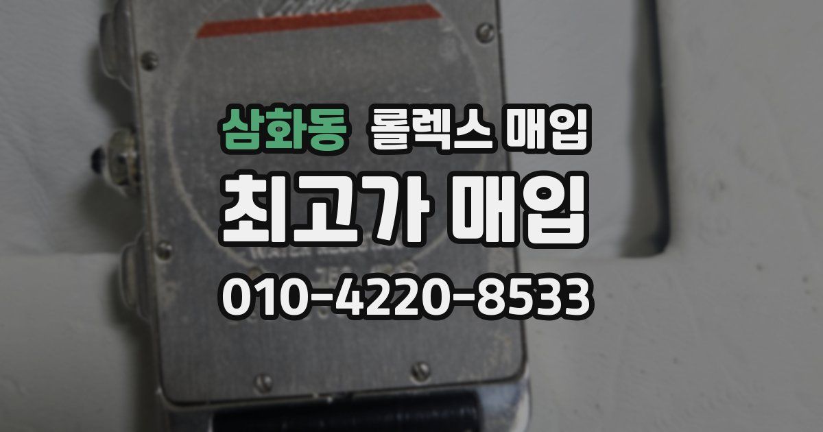 삼화동 롤렉스 매입