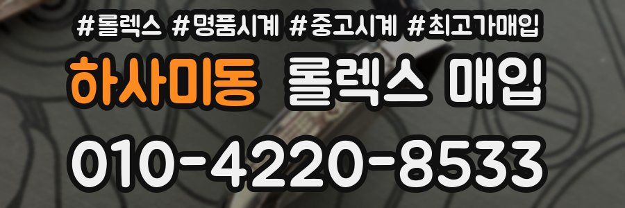 하사미동 롤렉스 매입