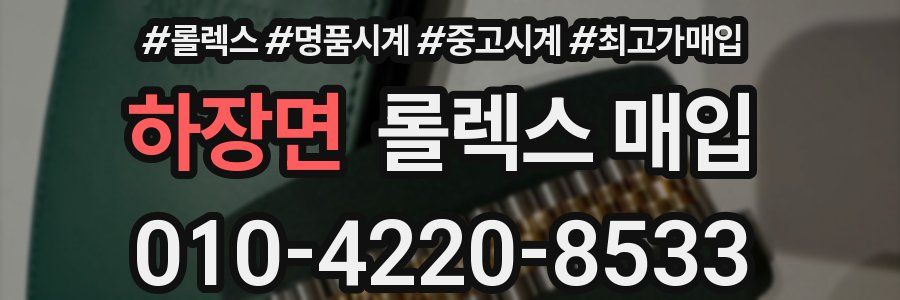 하장면 롤렉스 매입