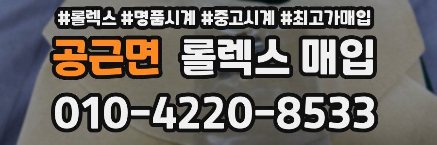 공근면 롤렉스 매입