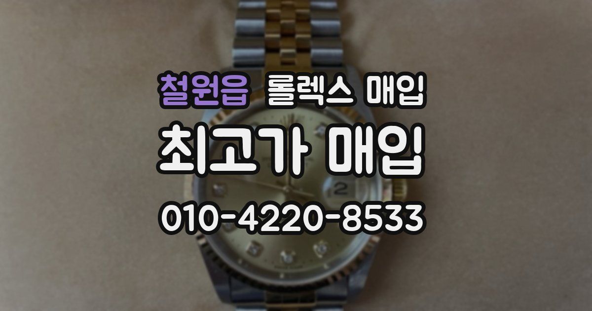 철원읍 롤렉스 매입