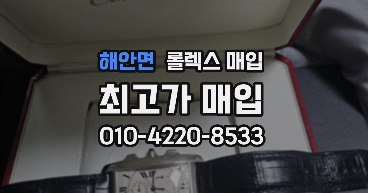 해안면 롤렉스 매입