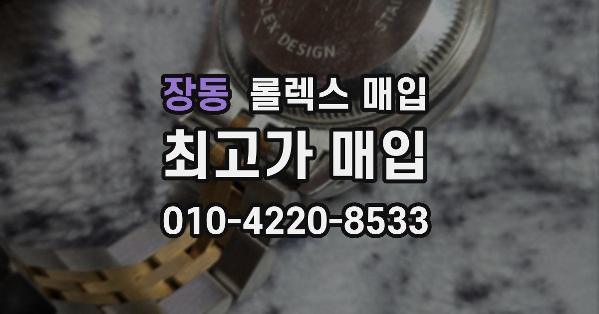 장동 롤렉스 매입
