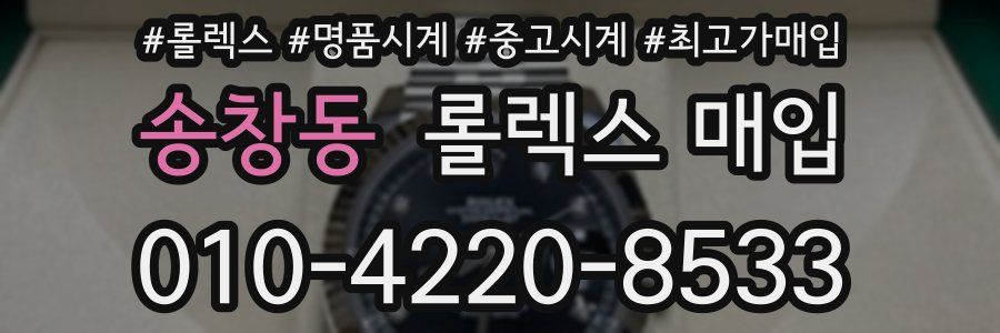 송창동 롤렉스 매입