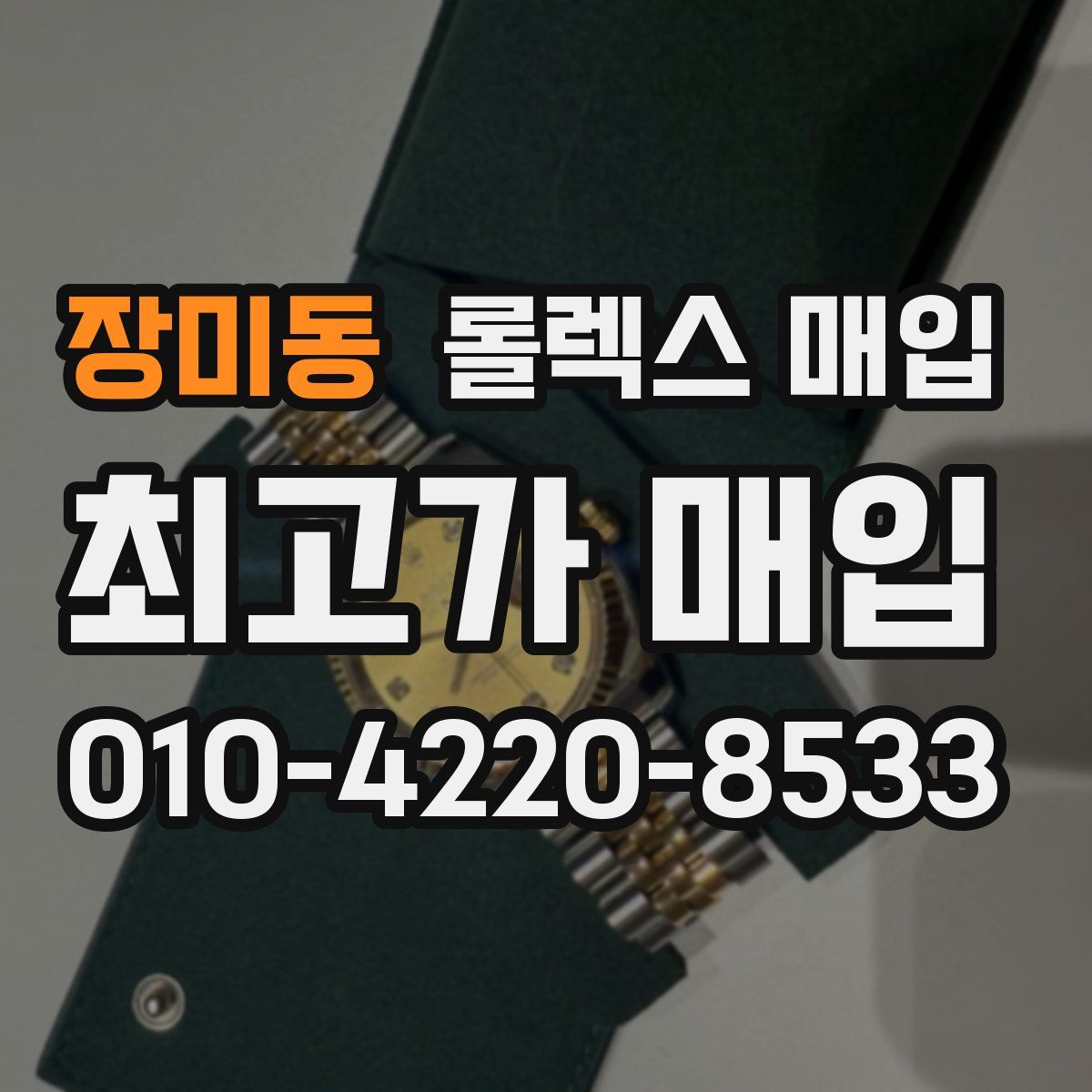 장미동 롤렉스 매입