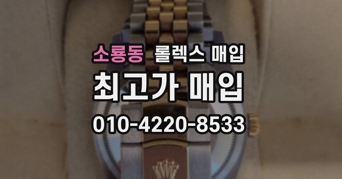 소룡동 롤렉스 매입