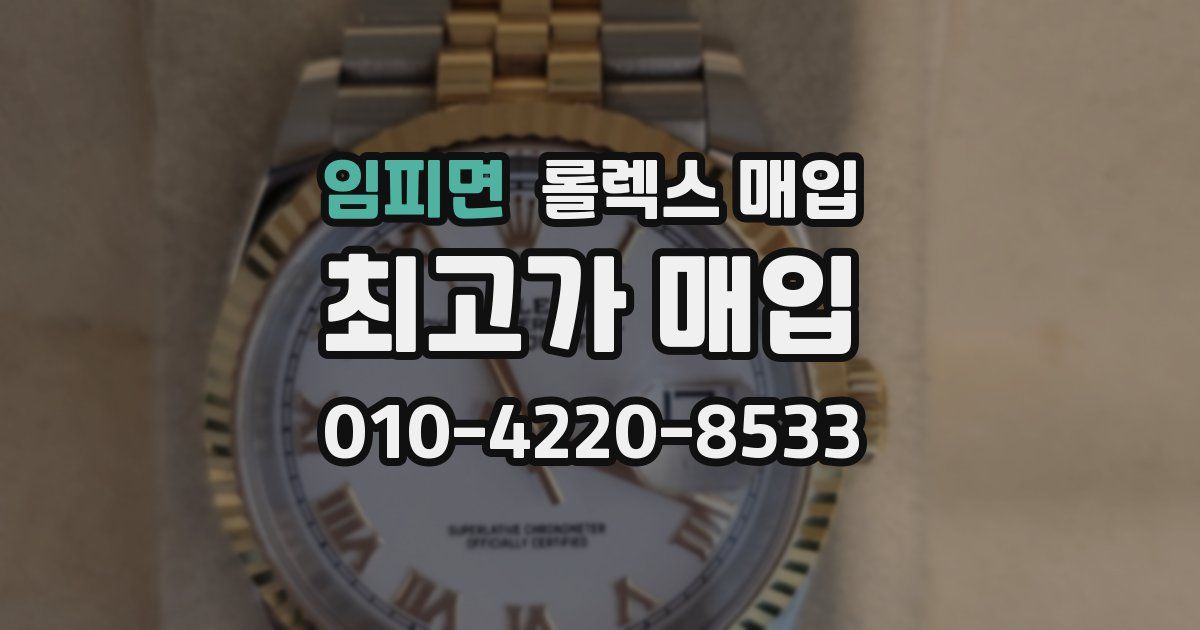 임피면 롤렉스 매입