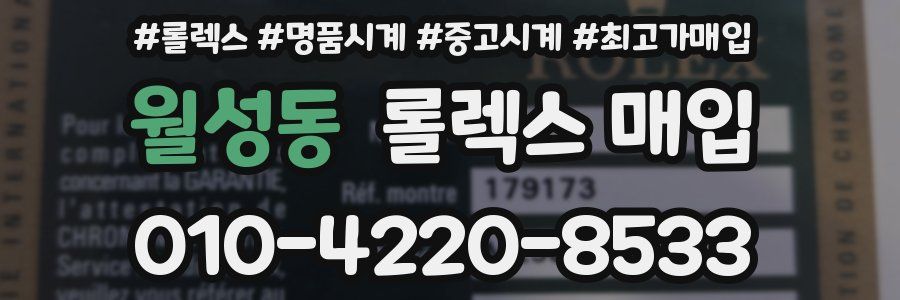 월성동 롤렉스 매입