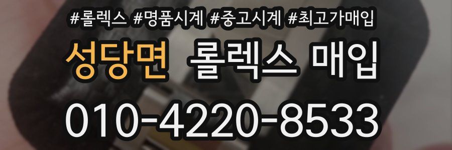성당면 롤렉스 매입