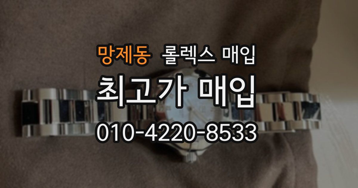 망제동 롤렉스 매입