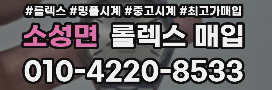 소성면 롤렉스 매입