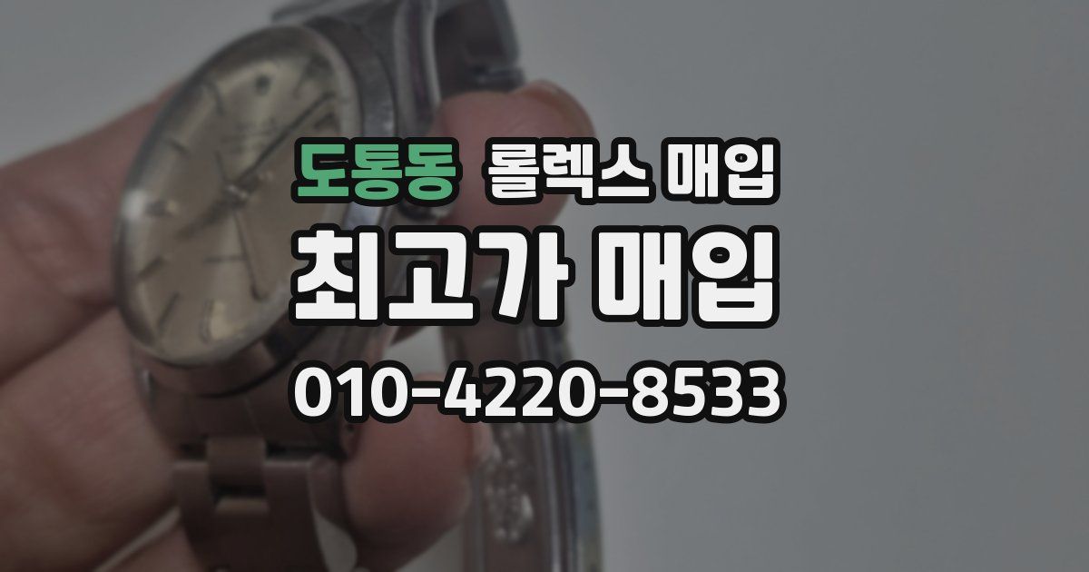 도통동 롤렉스 매입