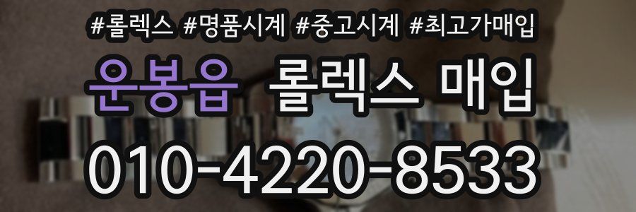 운봉읍 롤렉스 매입