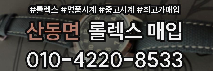 산동면 롤렉스 매입
