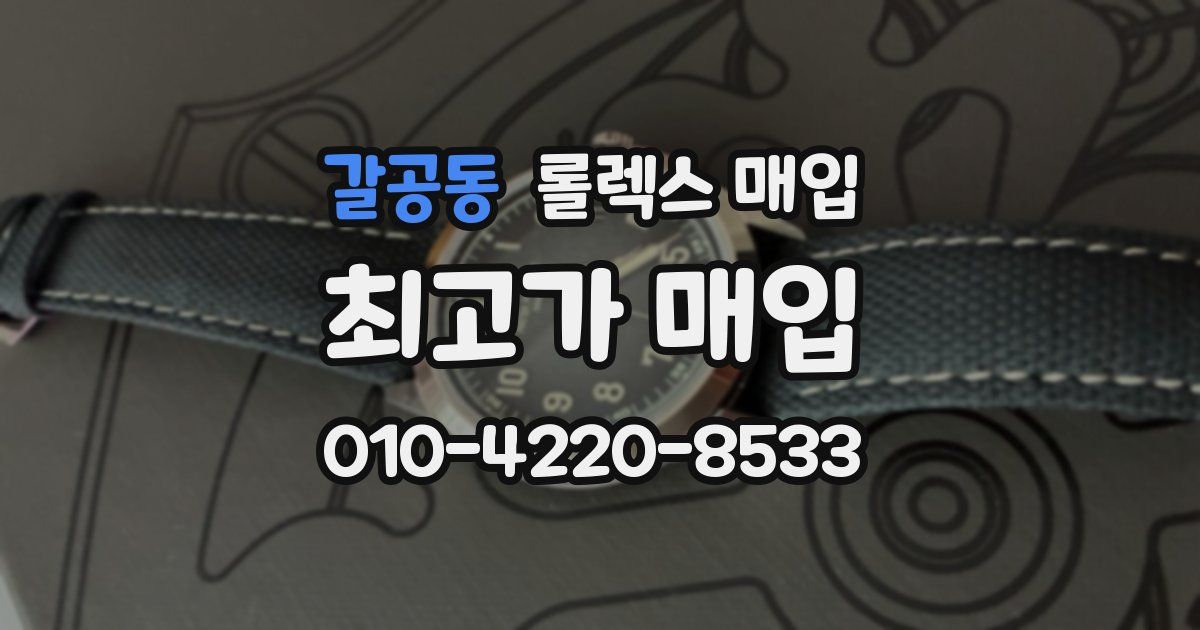 갈공동 롤렉스 매입