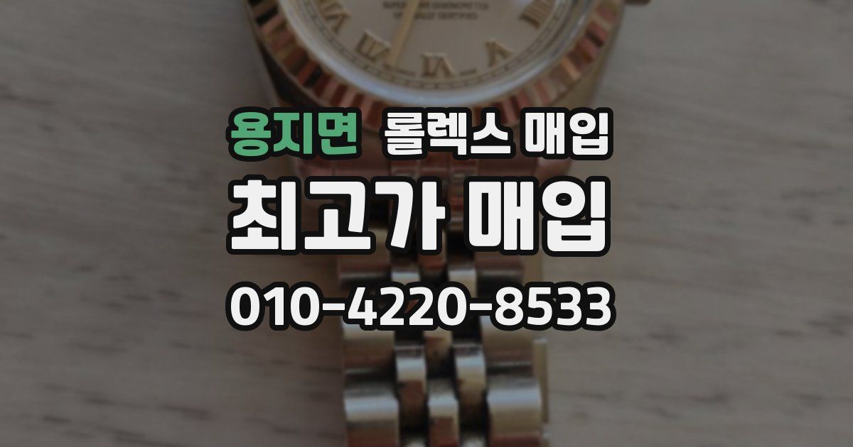 용지면 롤렉스 매입