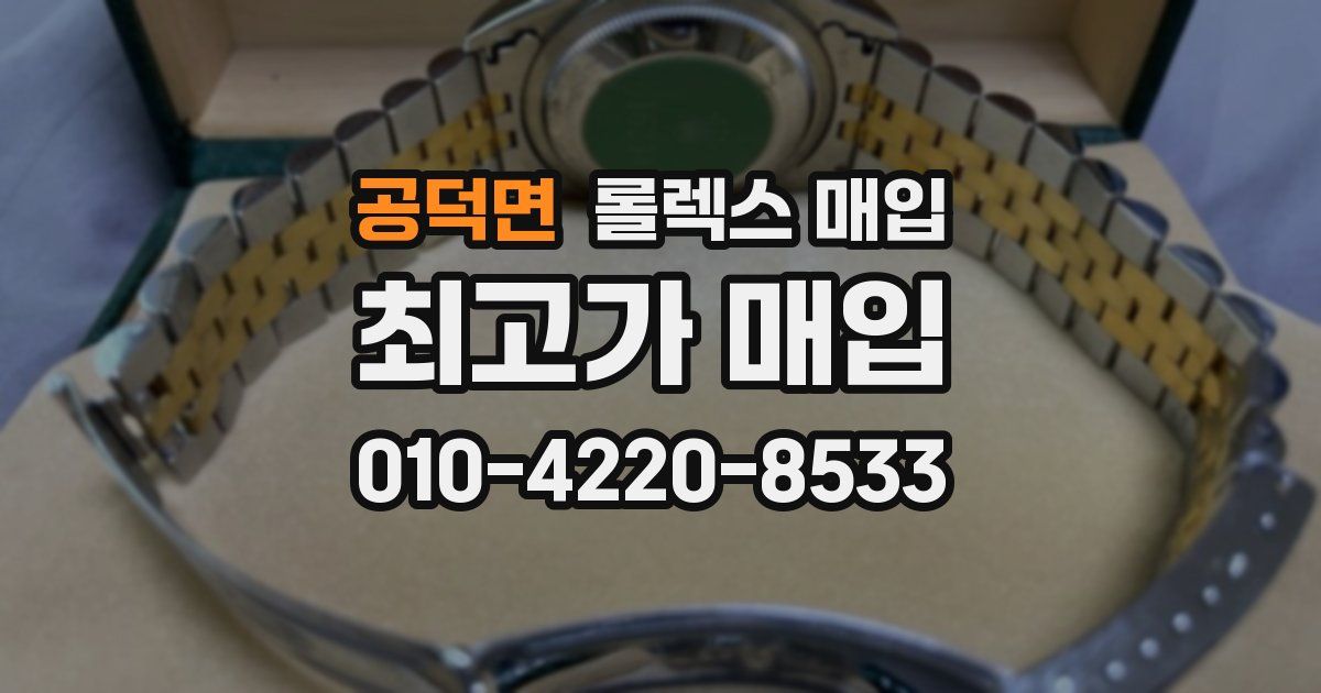공덕면 롤렉스 매입