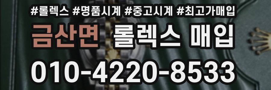 금산면 롤렉스 매입